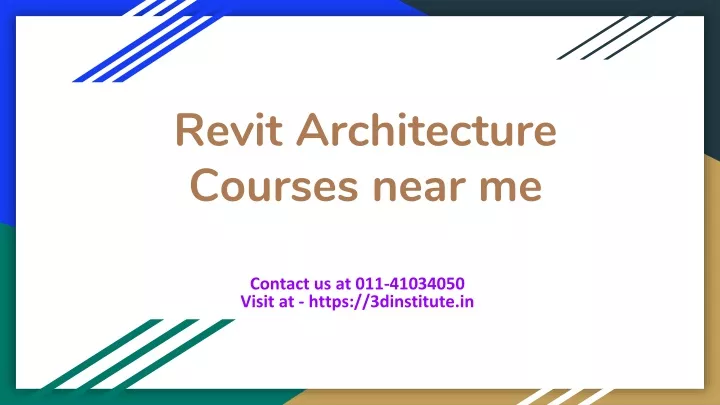 revit architecture courses near me