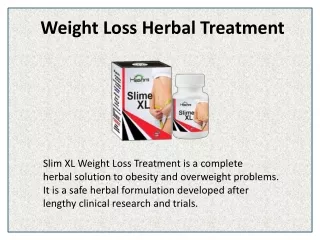 Weight Loss Herbal Treatment