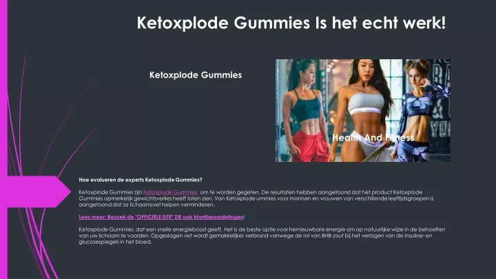 ketoxplode gummies is het echt werk