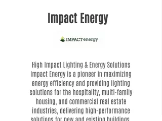 Impact Energy