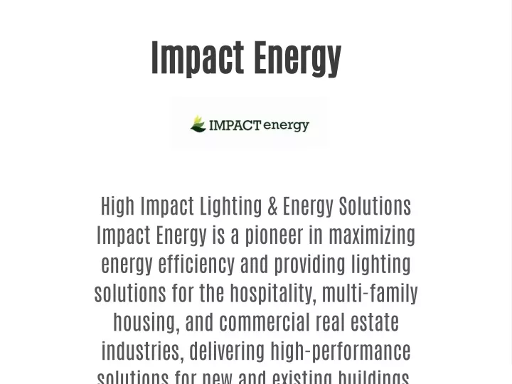impact energy