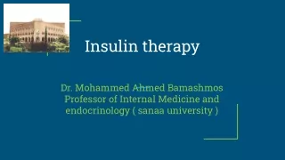 'insulin therapy