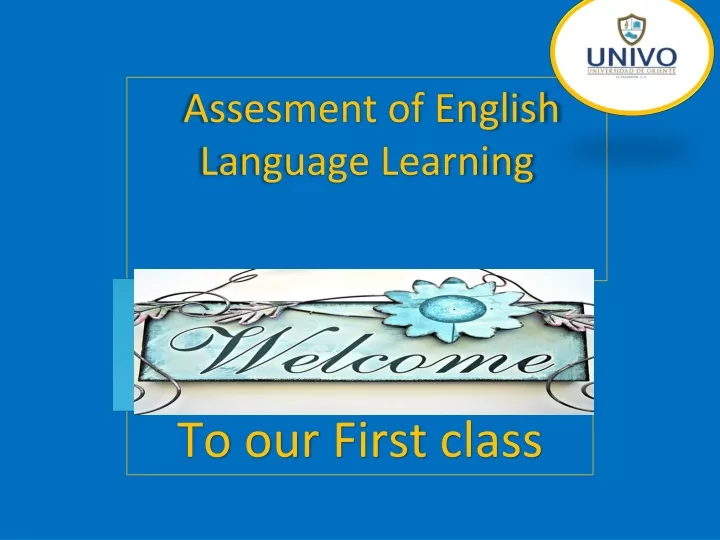 assesment of english language learning