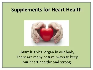 supplements for heart health