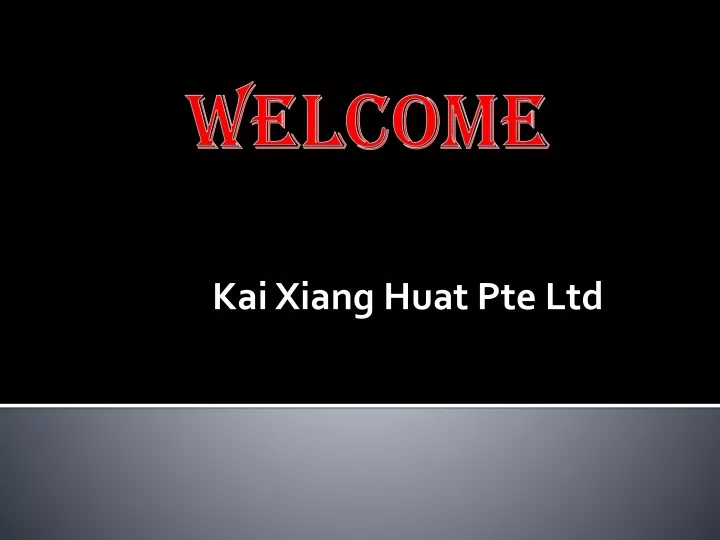 welcome