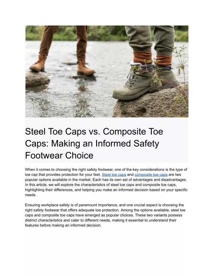 steel toe caps vs composite toe caps making