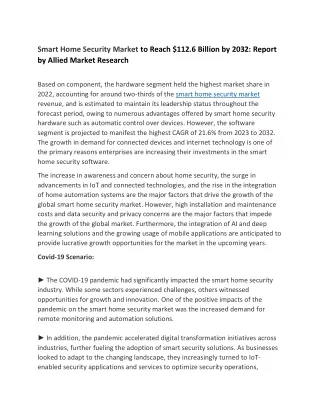 smart home security market to reach 112 6 billion
