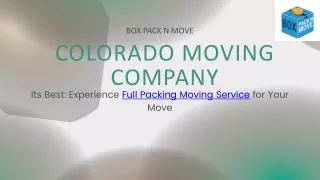 Its Best: Experience Full Packing Moving Service for Your Move