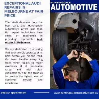 Exceptional Audi Repairs in Melbourne at Fair Price