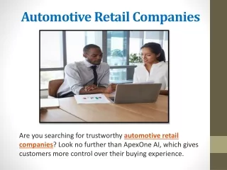 Automotive Retail Companies