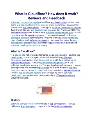what is cloudflare how does it work reviews