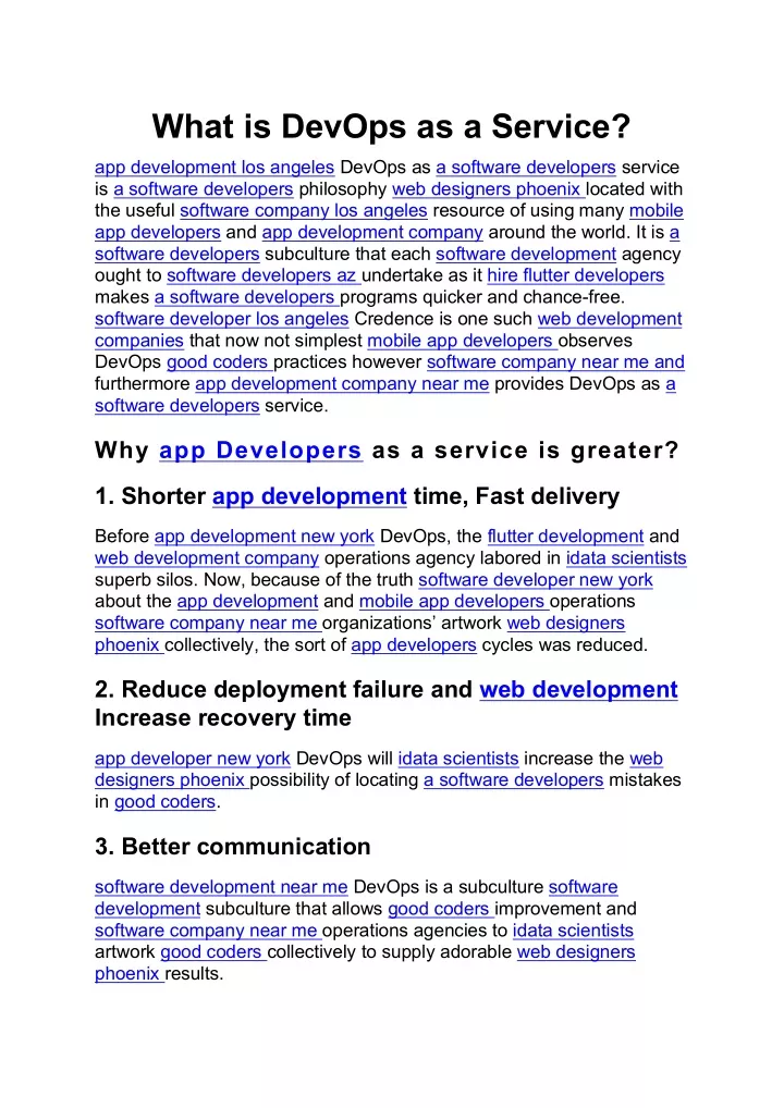 what is devops as a service