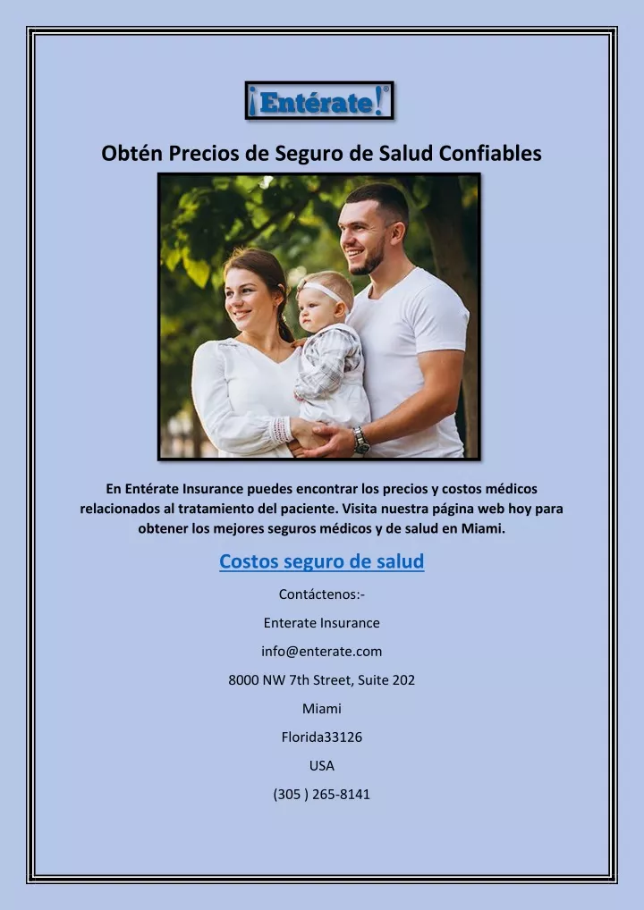 obt n precios de seguro de salud confiables