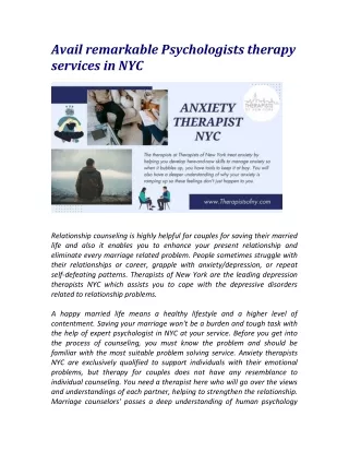 Avail remarkable Psychologists therapy services in NYC_00001