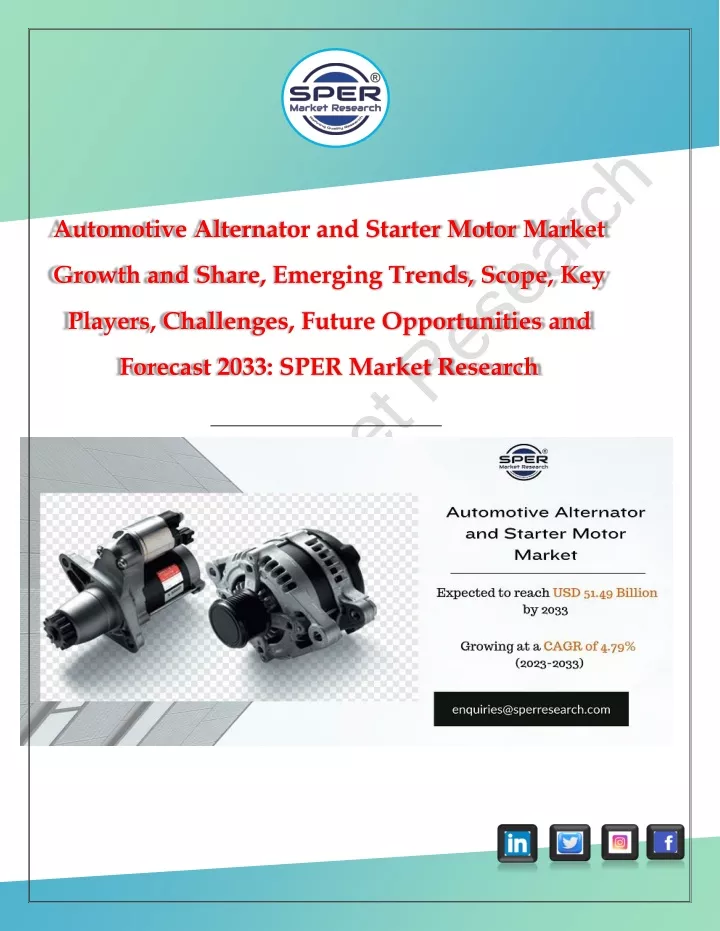 automotive alternator and starter motor market