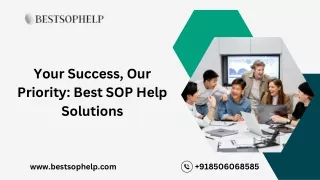 Your Success, Our Priority: Best SOP Help Solutions
