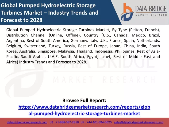global pumped hydroelectric storage turbines