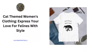 Cat Themed Women's Clothing Express Your Love For Felines With Style
