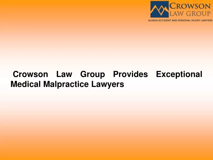 crowson medical malpractice lawyers