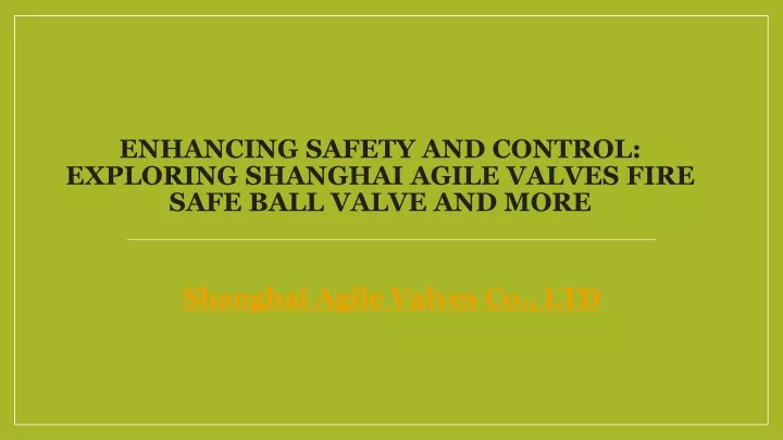 enhancing safety and control exploring shanghai