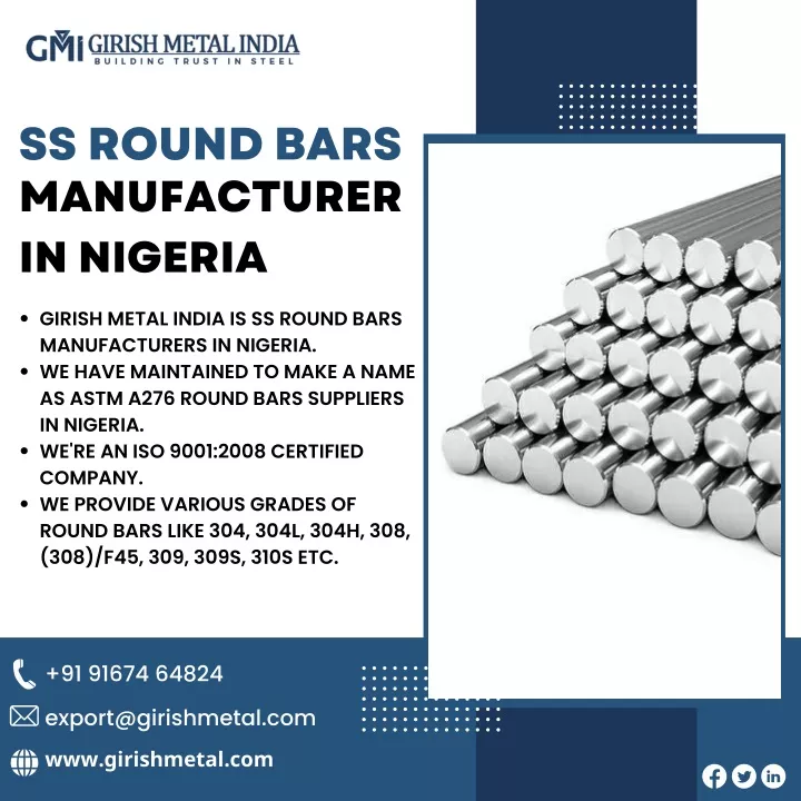 ss round bars manufacturer in nigeria