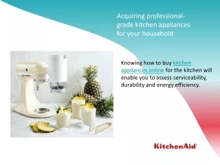 Acquiring professional-grade kitchen appliances for your household