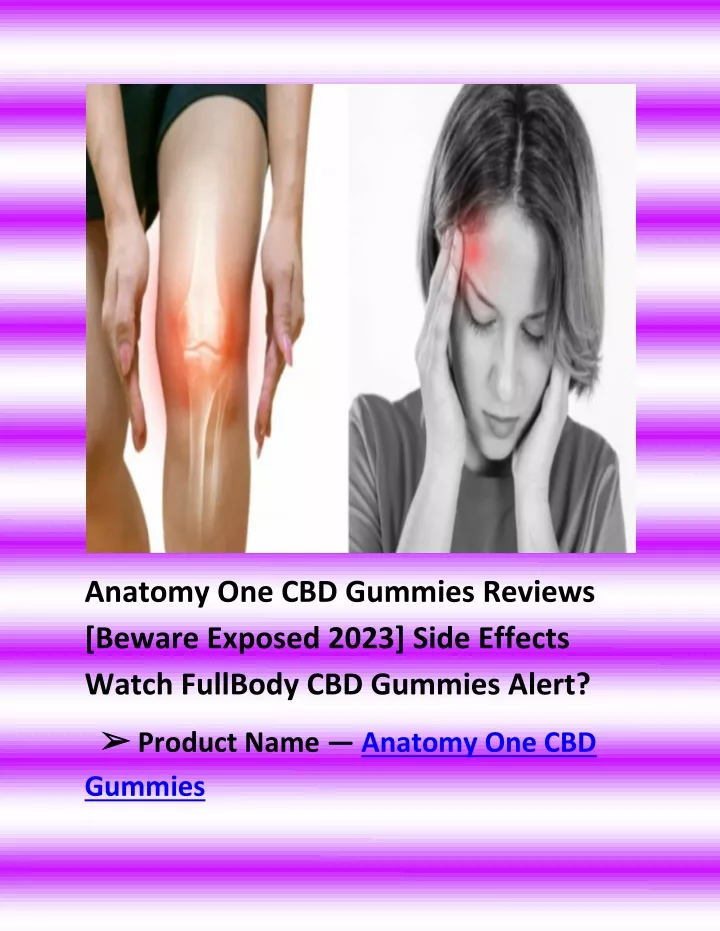 anatomy one cbd gummies reviews beware exposed