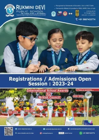New Admissions For Pre-School And Pre-Primary Classes In Delhi, 2023-2024