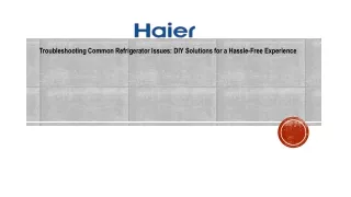 troubleshooting common refrigerator issues