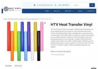 HTV Heat Transfer Vinyl | Heat Vinyl China