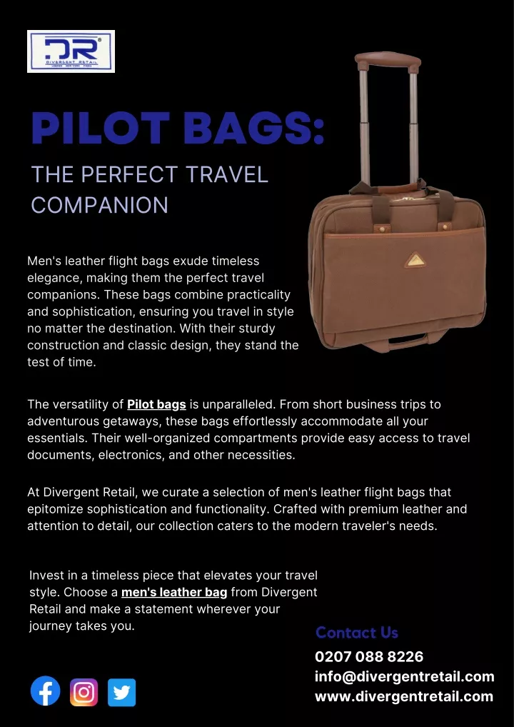 pilot bags the perfect travel companion