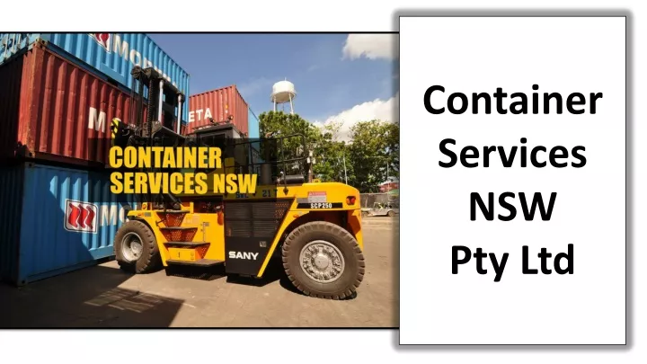 container services nsw pty ltd