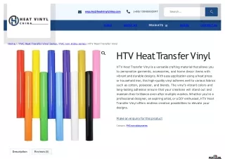 HTV Heat Transfer Vinyl | Heat Vinyl China