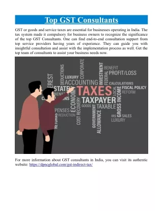 top gst consultants