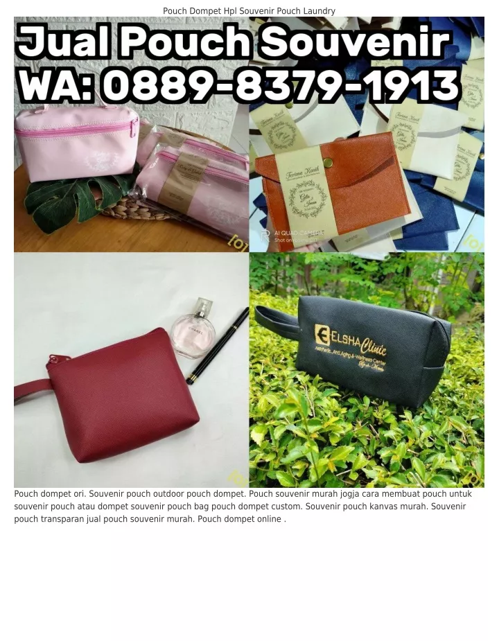 pouch dompet hpl souvenir pouch laundry