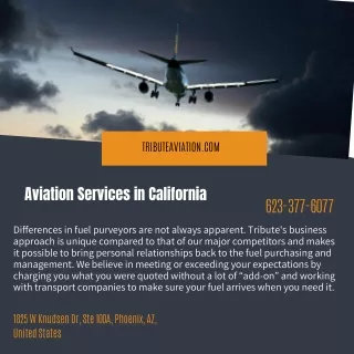Aviation Services in California