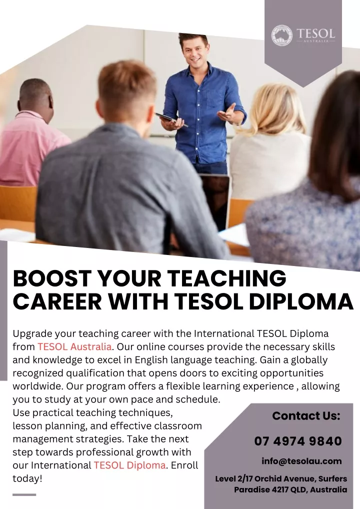boost your teaching career with tesol diploma