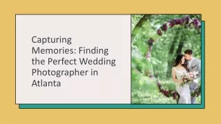 Finding the Perfect Wedding Photographer in Atlanta