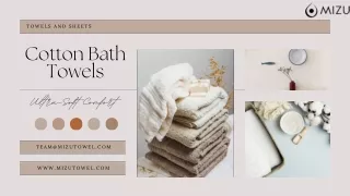 Elevate Your Bathroom with Cotton Bath Towels | Mizu Towel