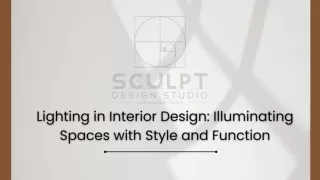 Lighting in Interior Design Illuminating Spaces with Style and Function