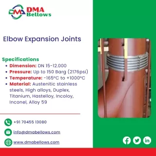 Elbow Expansion  Lateral Expansion  Angular Expansion - DMA Bellows