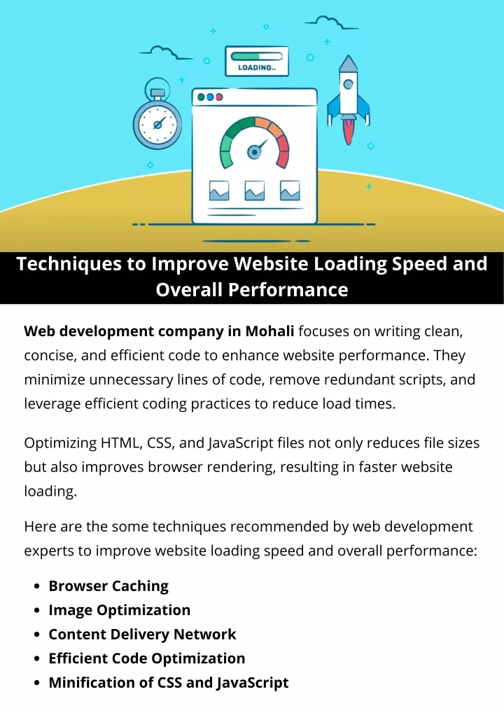 techniques to improve website loading speed