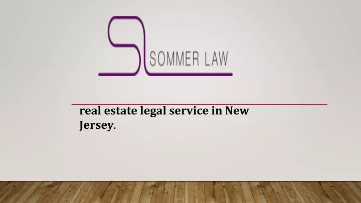 real estate legal service in new jersey