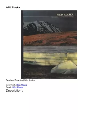 PDF/READ Wild Alaska
