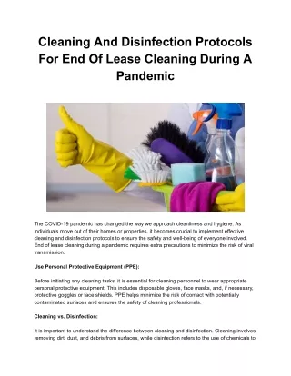 End Of Lease Cleaning Melbourne Services - Deep Cleaner