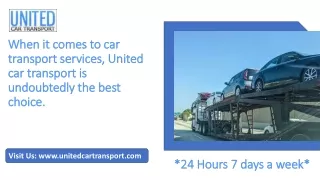 Reliable Auto Shipping Company - United Car Transport