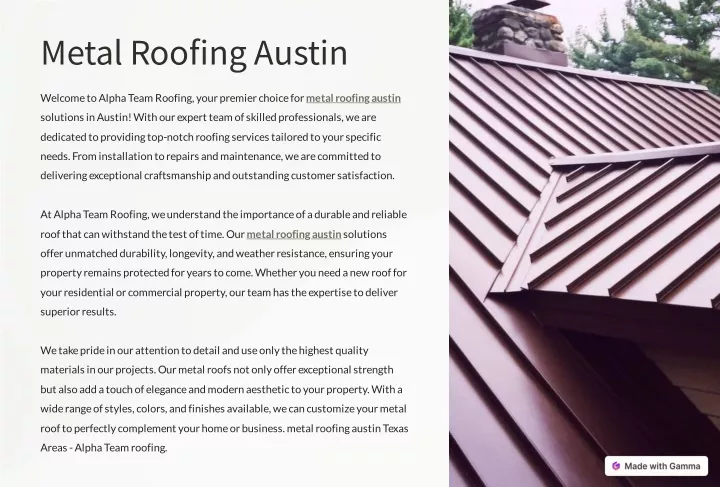 metal roofing austin