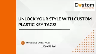 Unlock Your Style with Custom Plastic Key Tags!
