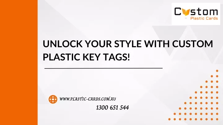 unlock your style with custom plastic key tags