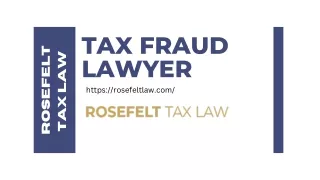 Tax Fraud Lawyer